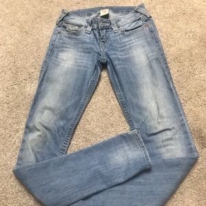 Light wash skinny True Religion Jeans